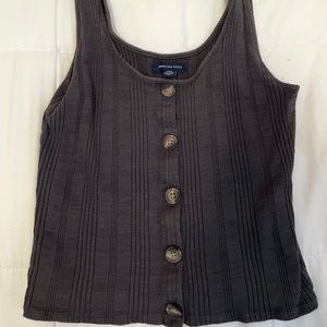 American eagle buttoned up tank